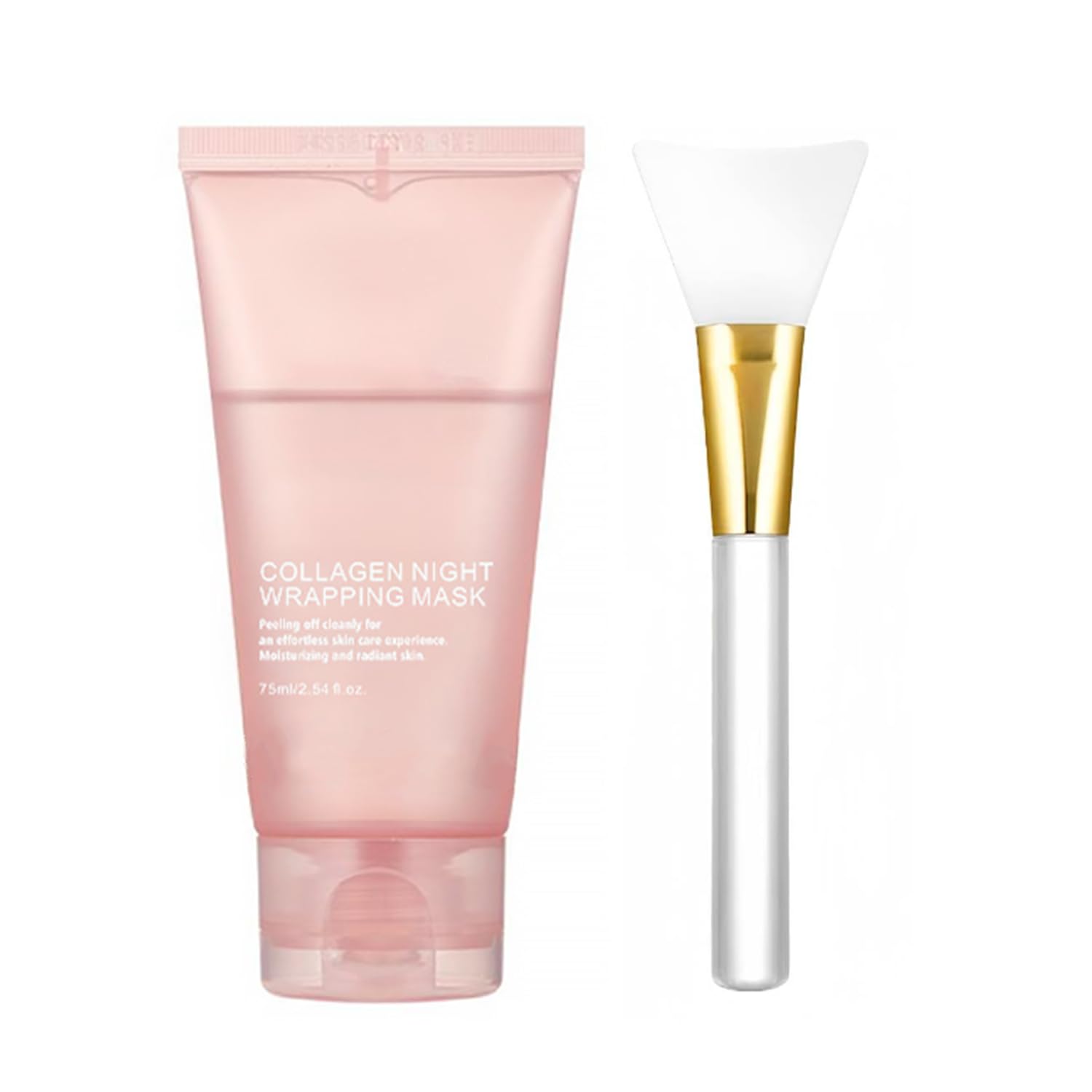 LOYOTICE Collagen Overnight Wrapping Peel-Off Facial Mask – Hydrates, Firms, Lifts (2.54 fl oz)