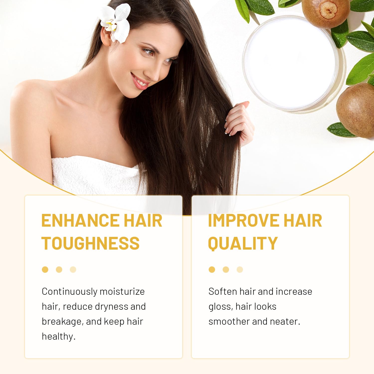 LSROUMEL Stimulating Scalp & Hair Balm — Nourishes Scalp & Hair (Shea & Mango Butter) 2PCS