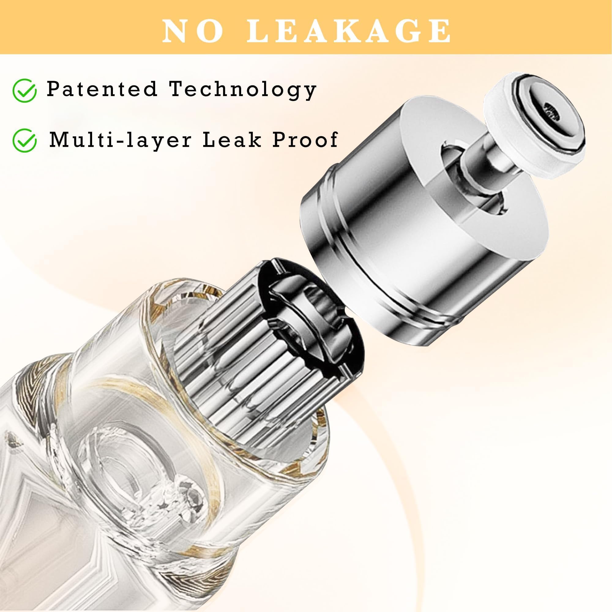 LTBL 2PCS Travel Perfume Bottle – 5ml Bottom-Fill, Leakproof Nano-Mist Atomizers (Black & Dark Blue)