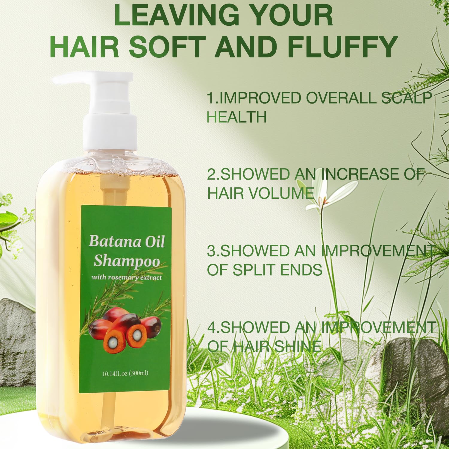 Lucift Batana Shampoo with Rosemary Oil – Nourishing & Regenerating Hair for All Types (1pc)