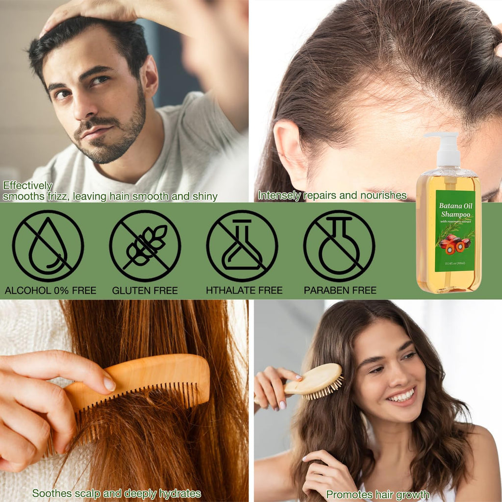 Lucift Batana Shampoo with Rosemary Oil – Nourishing & Regenerating Hair for All Types (1pc)