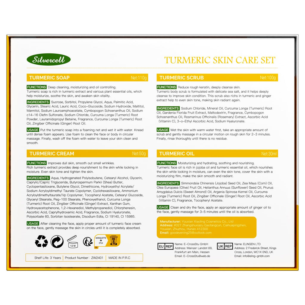 Lucoss Beauty Turmeric Skin Care Set – Glow, Hydration & Even Tone Gift for Her