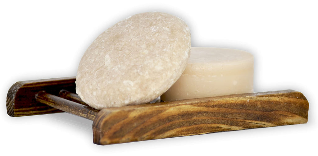 Lulu Candles Jasmine Oud Sandalwood Shampoo & Conditioner Bar Set – Made in USA (3 oz + 1 oz)