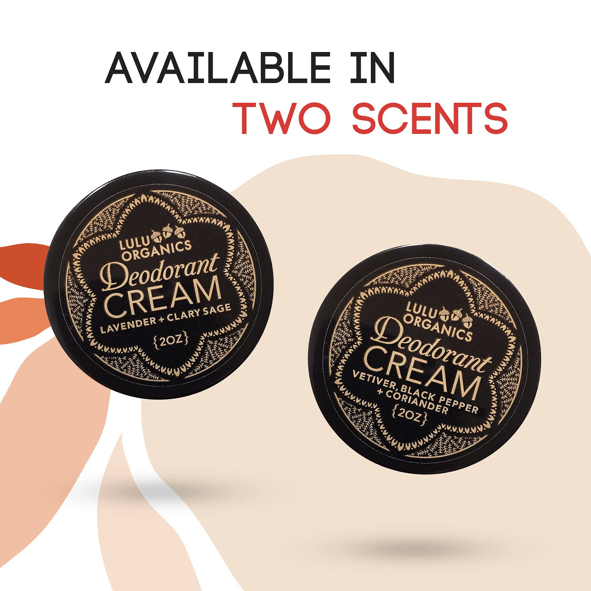 Lulu Organics Aluminum-Free Deodorant Cream – Lavender & Clary Sage, 2oz
