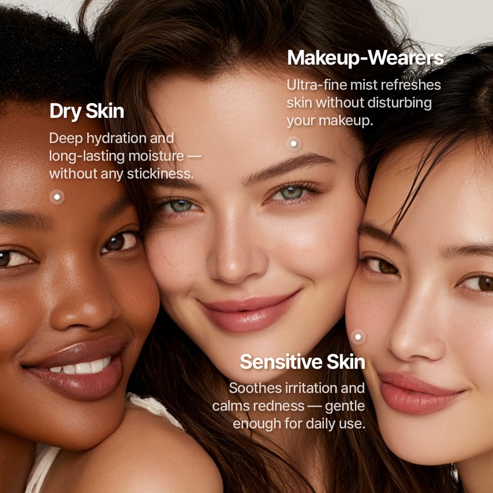 LULUBEU Triple Active Mist – Korean Skincare Glow Spray Serum for Radiant, Dewy Skin
