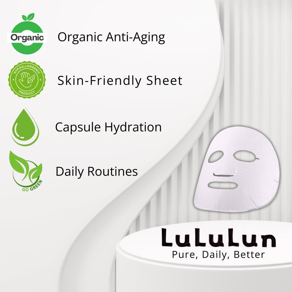 Lululun 14 Sheet Anti Aging Face Mask – Hydration, Collagen & Rice Extract | Japan Skincare