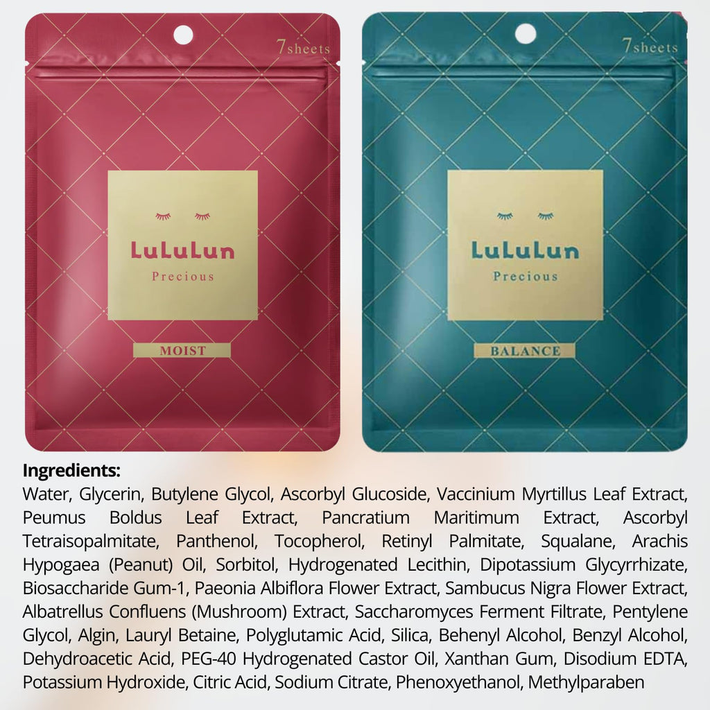 Lululun 14 Sheet Anti Aging Face Mask – Hydration, Collagen & Rice Extract | Japan Skincare