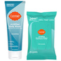 Lume Acidified Body Wash & Flushable Wipes — 24H Odor Control, Unscented, SLS/Paraben Free
