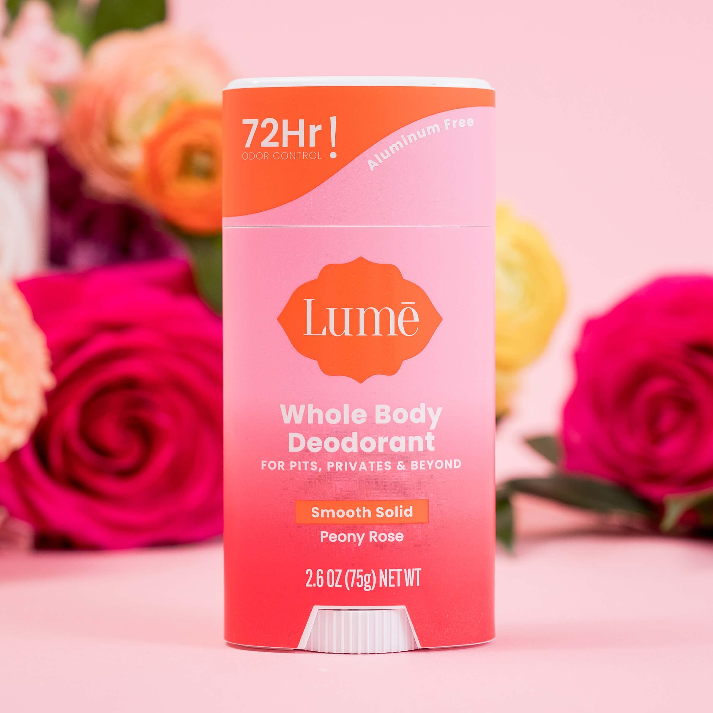 Lume Whole Body Deodorant & Soap – Aluminum-Free, Peony Rose (2.6 oz + 5 oz)
