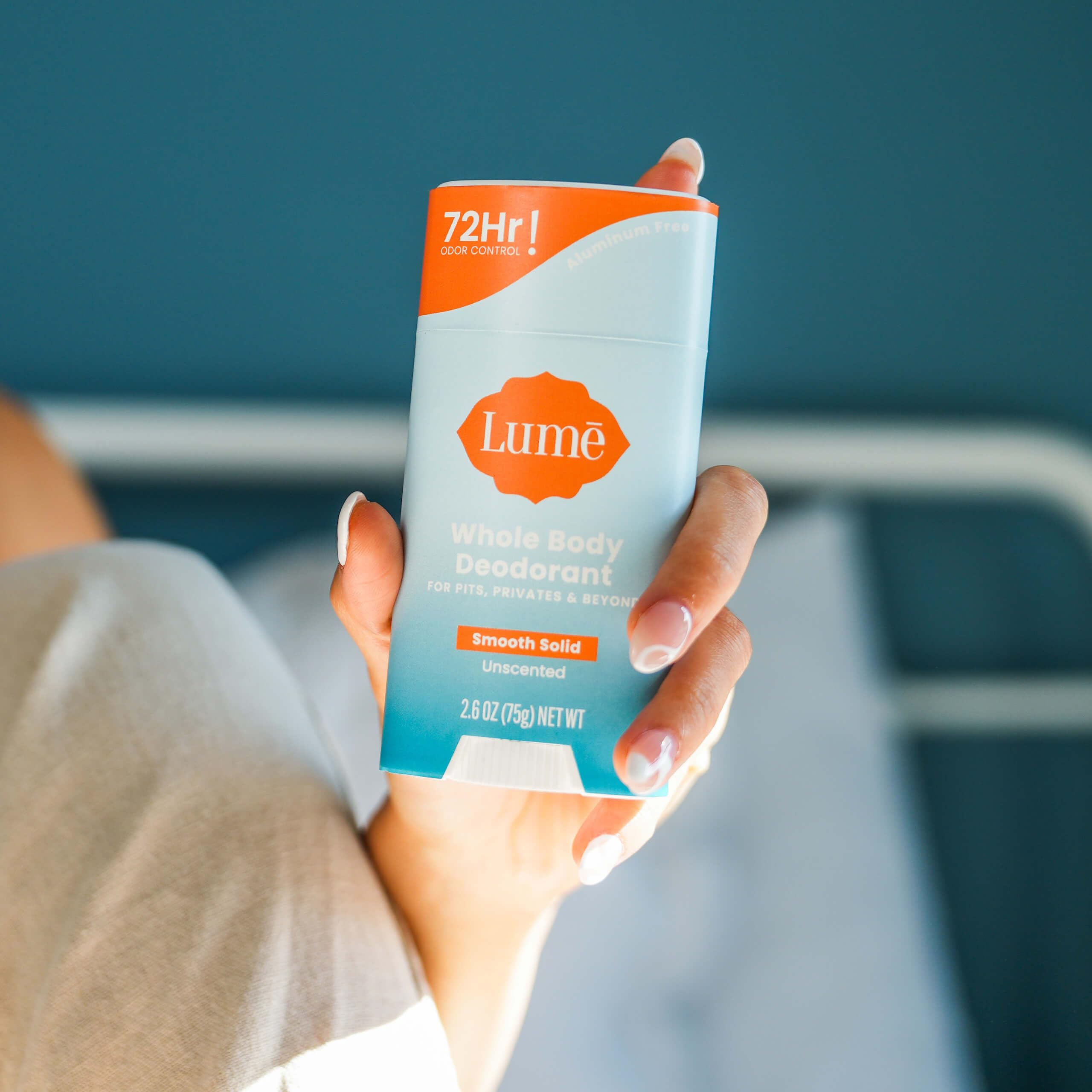 Lume Whole Body Deodorant & Soap — Unscented, Aluminum & Baking Soda Free, 72-Hour Odor Control