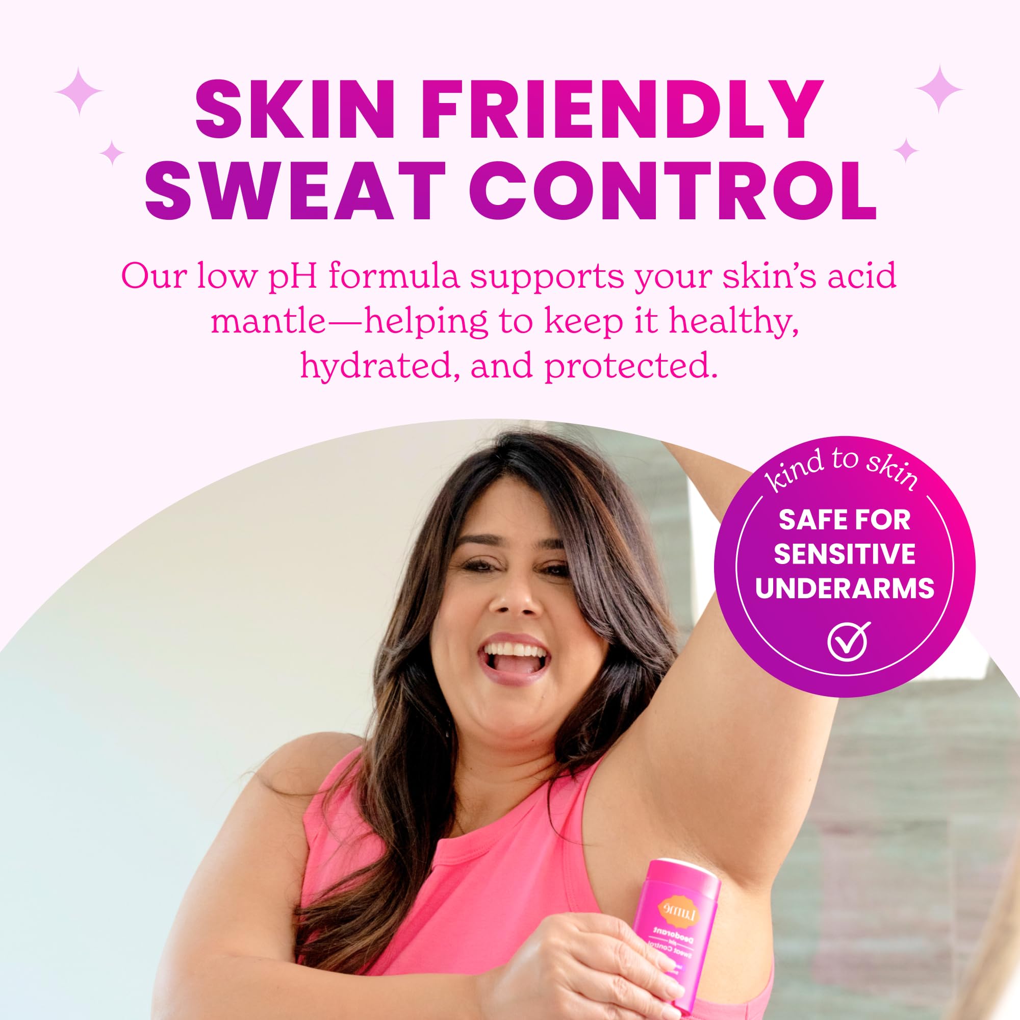 Lume Deodorant Plus Sweat Control – Maximum Strength Antiperspirant, 72-Hour Odor & Sweat Control, Baking Soda Free (Lavender Sage, Clean Tangerine & Soft Powder) 2.6 oz