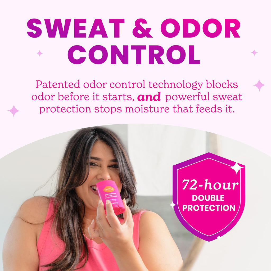 Lume Deodorant Plus Sweat Control – Maximum Strength Antiperspirant, 72-Hour Odor & Sweat Control, Baking Soda Free (Lavender Sage, Clean Tangerine & Soft Powder) 2.6 oz