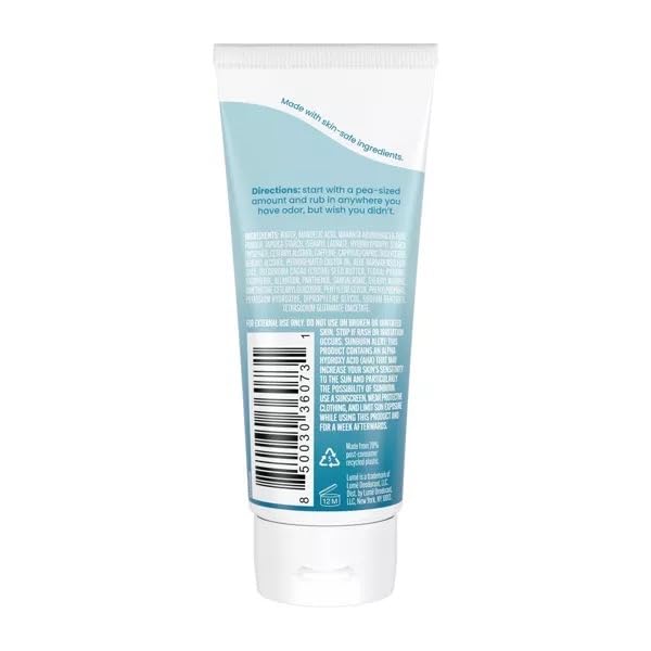 LUME Invisible Cream Tube Deodorant – Unscented, Aluminum-Free Whole-Body Deodorant (2.2 oz)