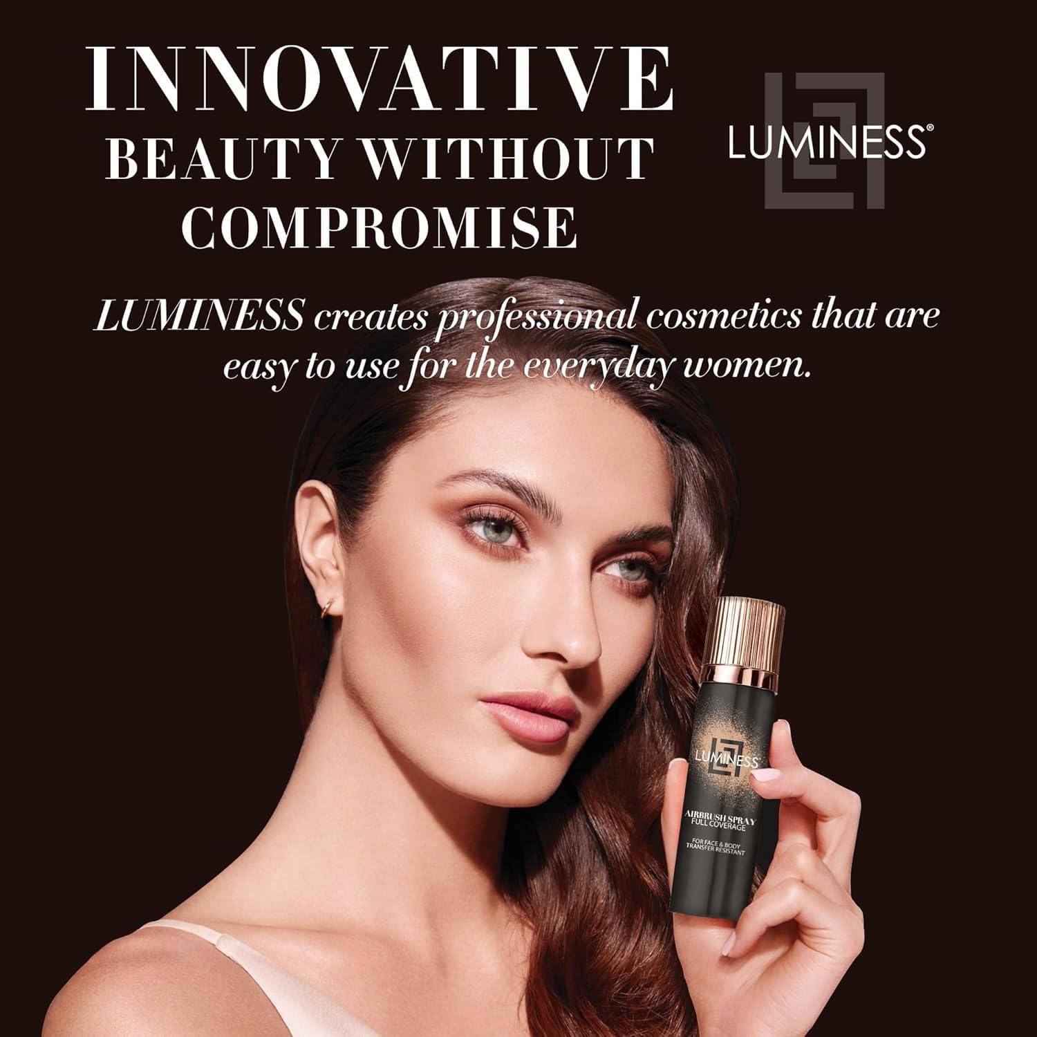 LUMINESS Airbrush Body Coverage – Tattoo Concealer Foundation for Face & Body (Fair) | Water-Resistant, Long-Wear