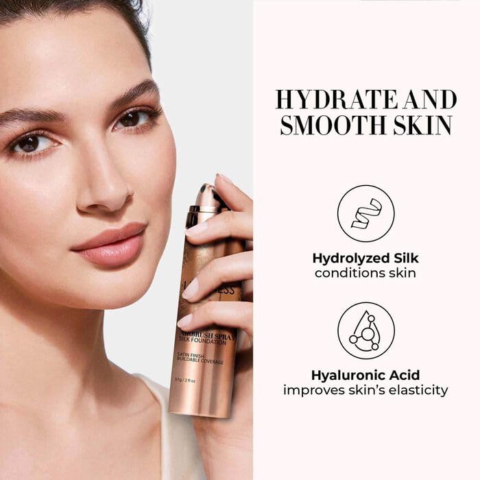 LUMINESS Face Time All In One Makeup Kit — Airbrush Foundation, Face Palette & Brush | 05 Medium Warm