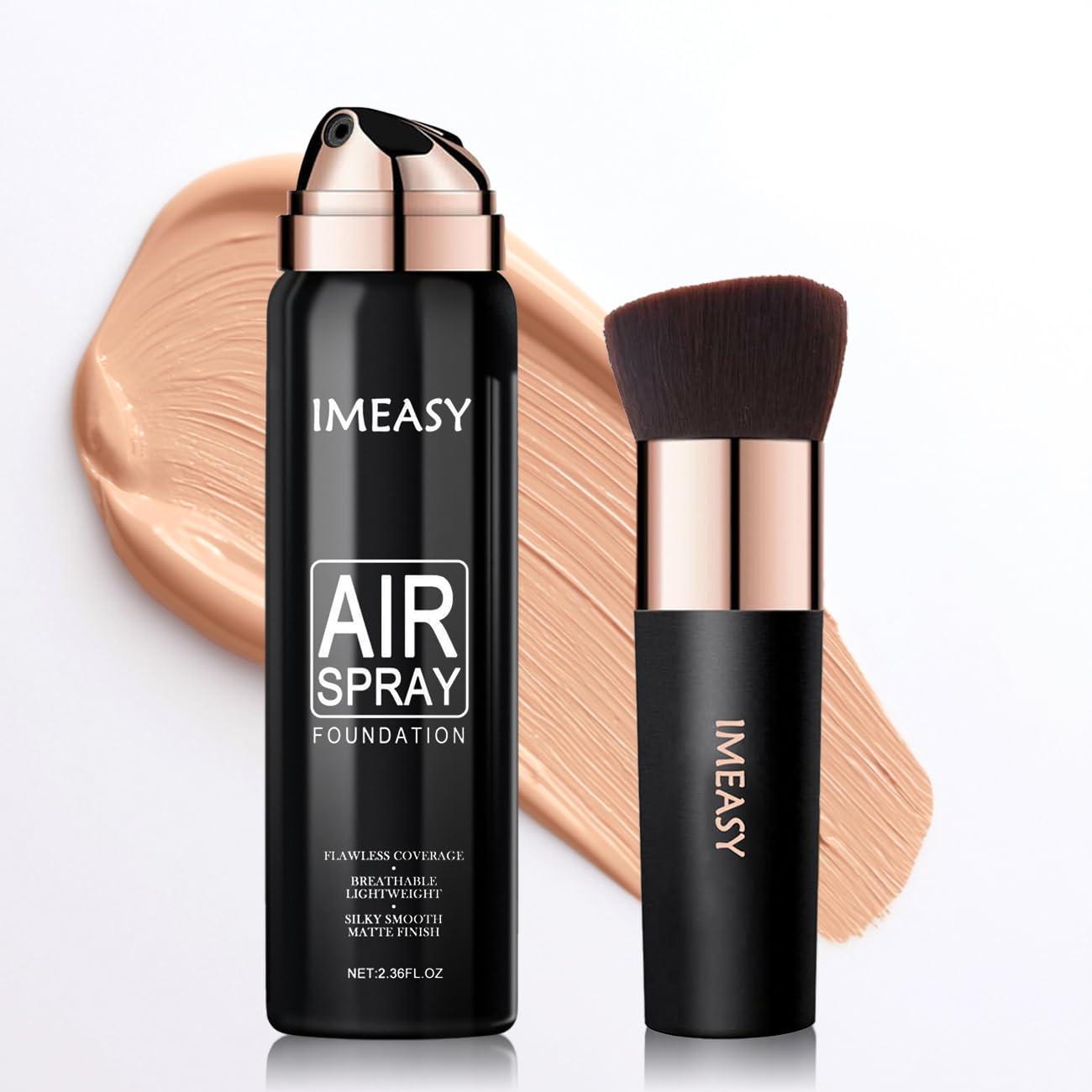 Lumiyou Airbrush Makeup Foundation Spray | Flawless Buildable Coverage, Long-Lasting & Breathable (NUDE)