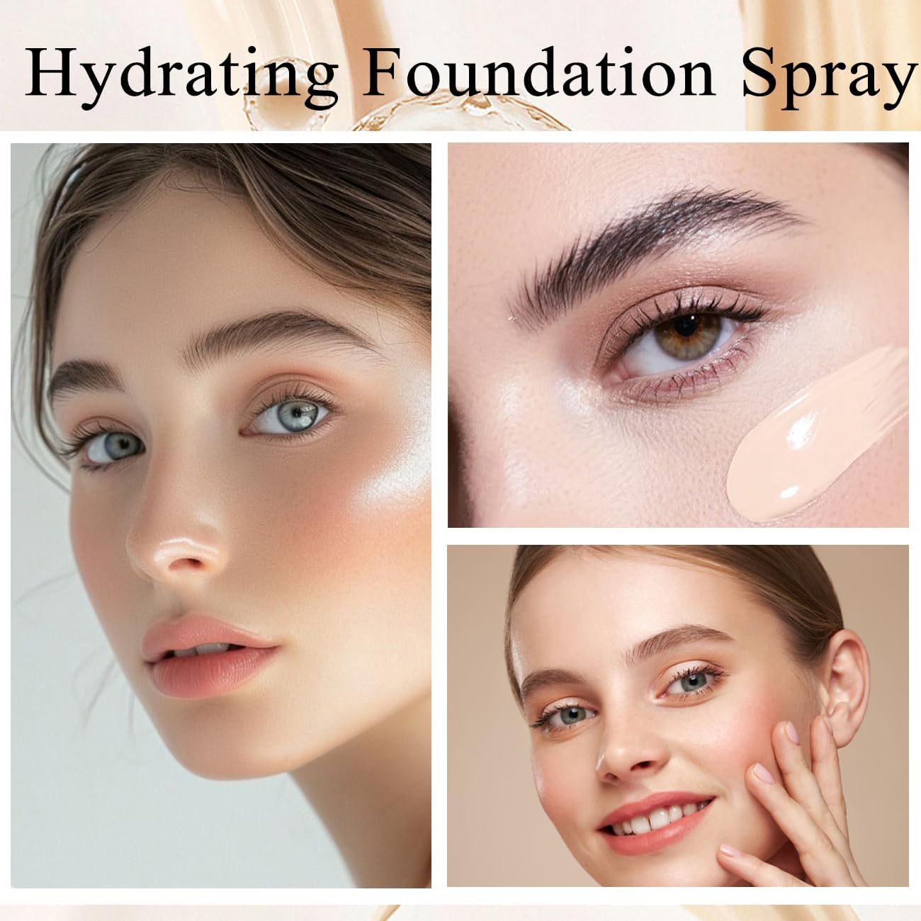 Lumiyou Airbrush Makeup Foundation Spray | Flawless Buildable Coverage, Long-Lasting & Breathable (NUDE)
