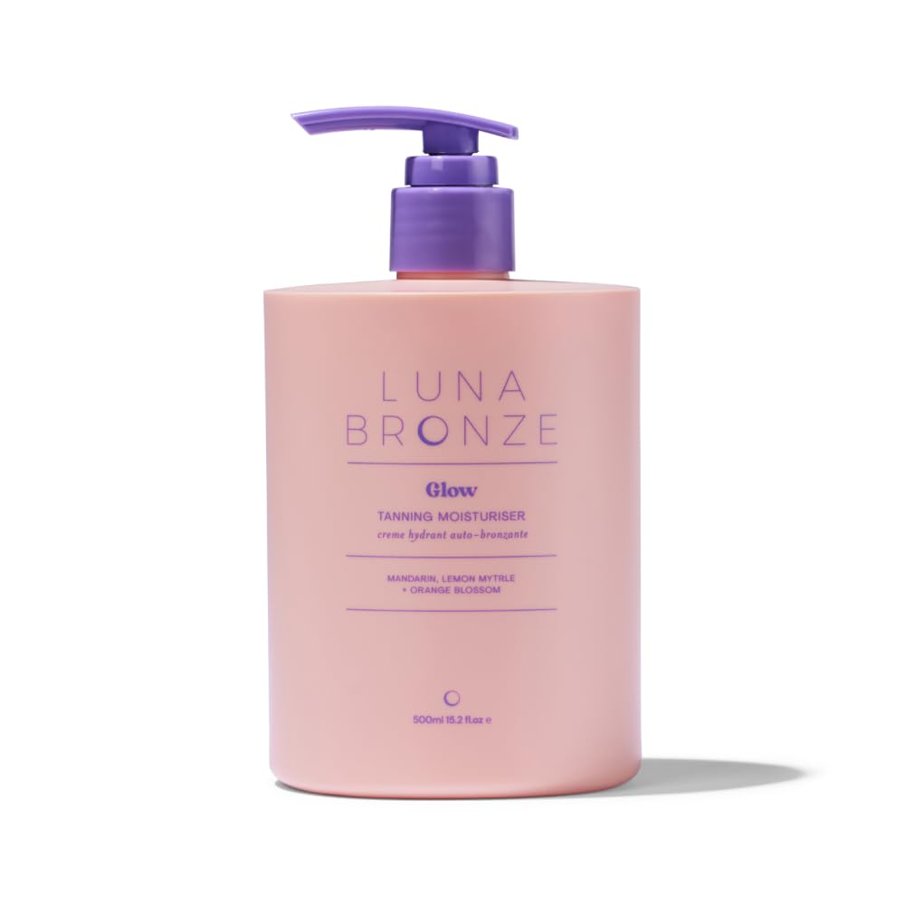 Luna Bronze Glow Gradual Self-Tanning Lotion – Ultra Hydrating, Natural Sunless Tan (15.2 fl oz)