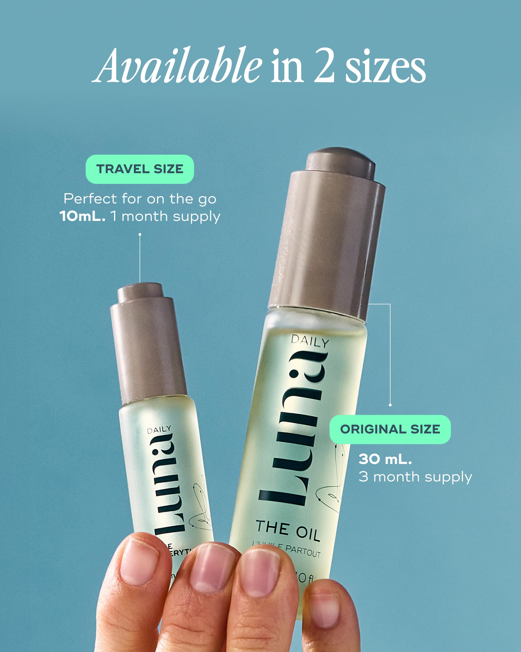 Luna Daily Mini Ingrown Hair Oil (10ml) | Travel-Size Hydrating Oil for Delicate Areas