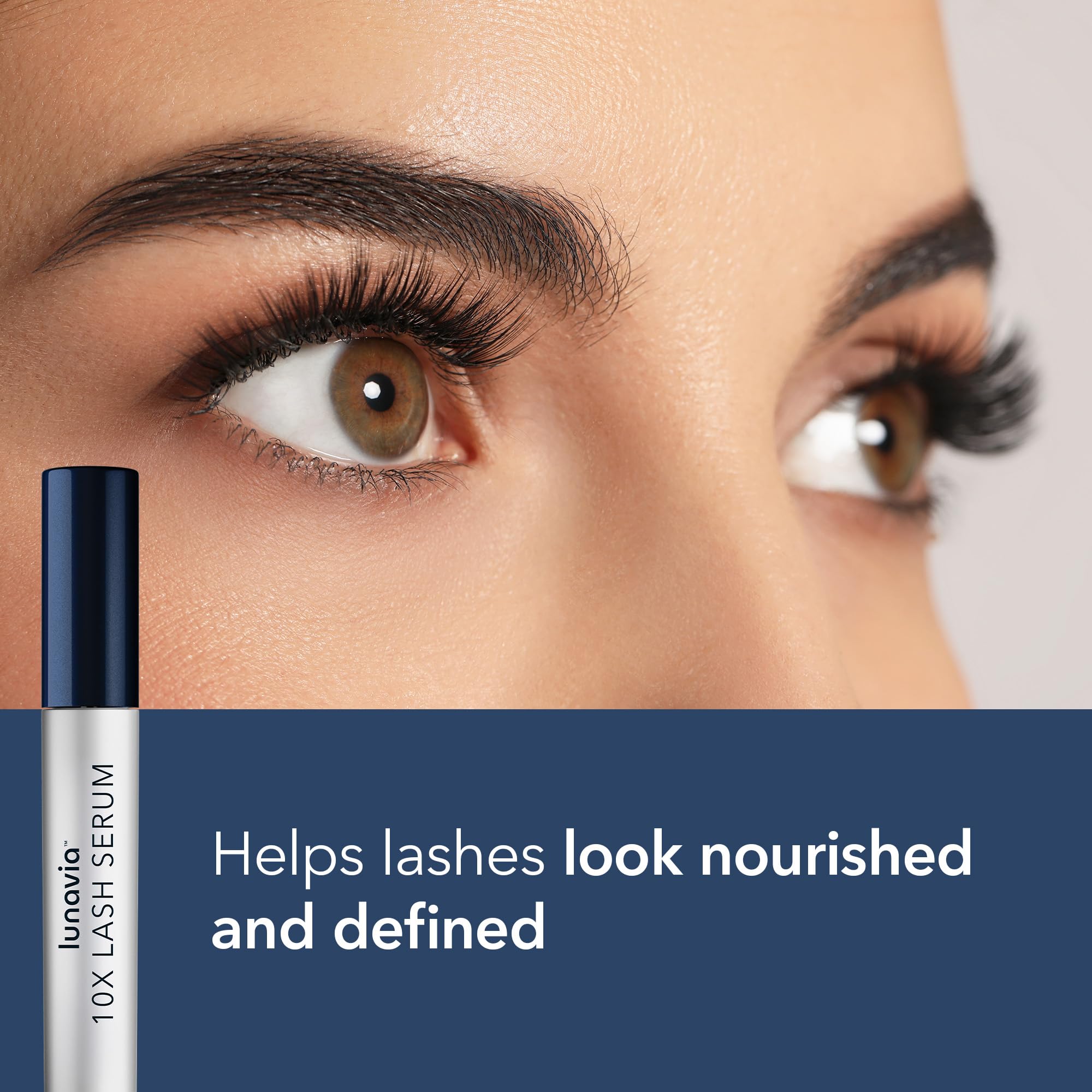 Lunavia 10X Lash Serum – Peptide & Ginseng for Healthier, Defined Lashes