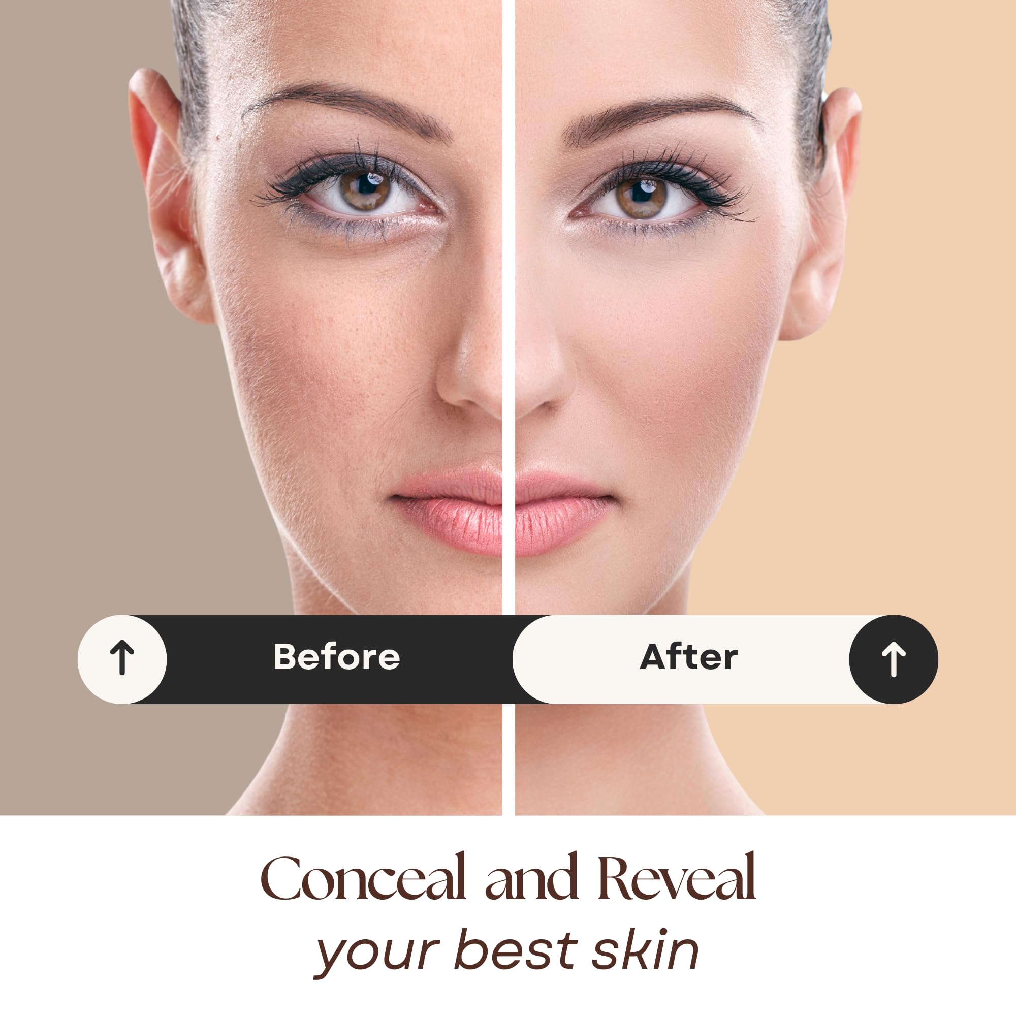 Lure Minerals Bisque Loose Face Powder Concealer – Lightweight, Talc-Free, Vegan (14g)