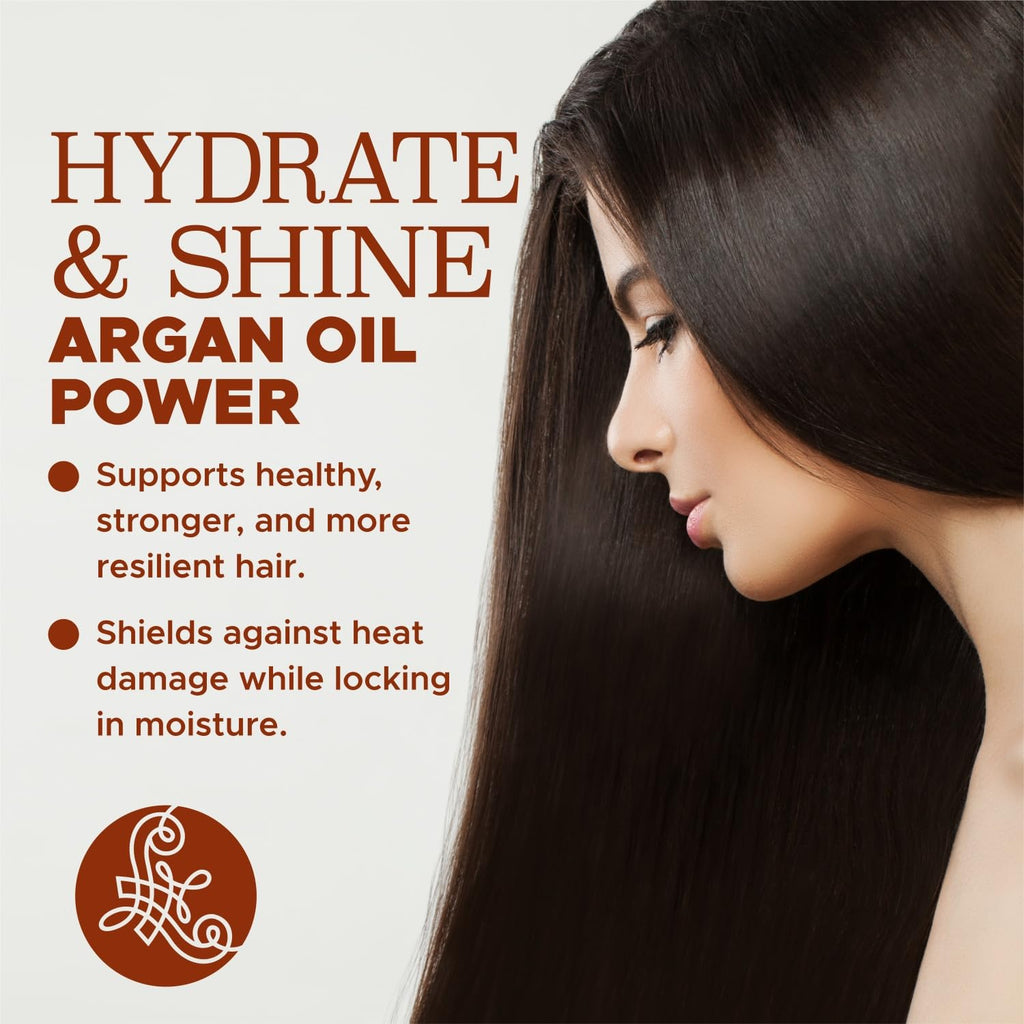 Luseta Argan Oil Shampoo & Conditioner Set – Thickening, Frizz Control, All Hair Types | Sulfate Free | 2 x 16.9 fl oz