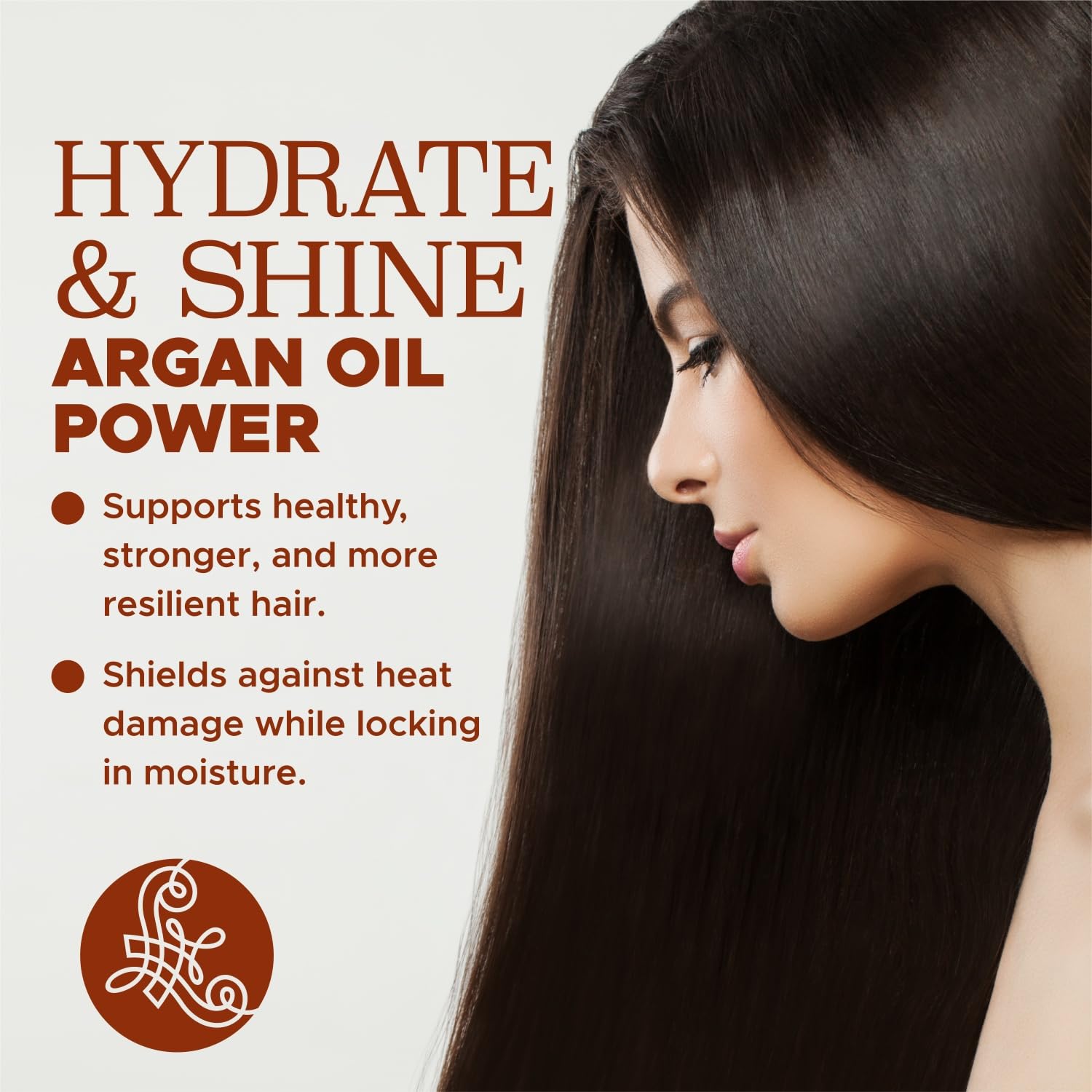 Luseta Argan Oil Shampoo & Conditioner Set – Thickening, Frizz Control, All Hair Types | Sulfate Free | 2 x 16.9 fl oz