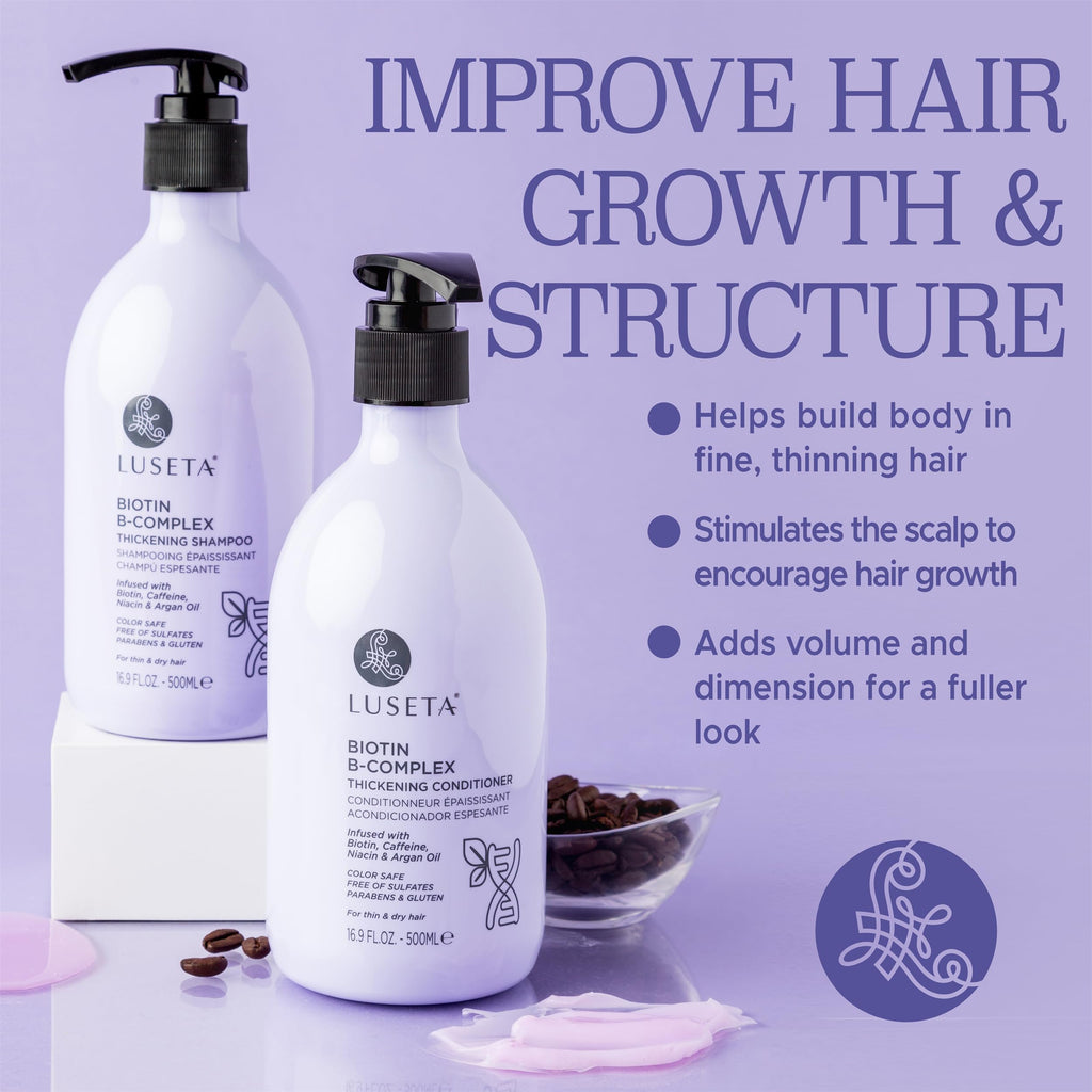 Luseta B-Complex Shampoo & Conditioner Set – Hair Strength & Volume