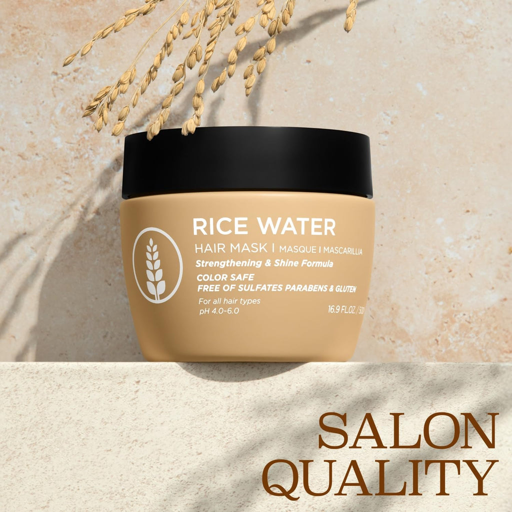 Luseta Rice Water Hair Mask – Strengthening & Nourishing for All Hair Types | 16.9oz