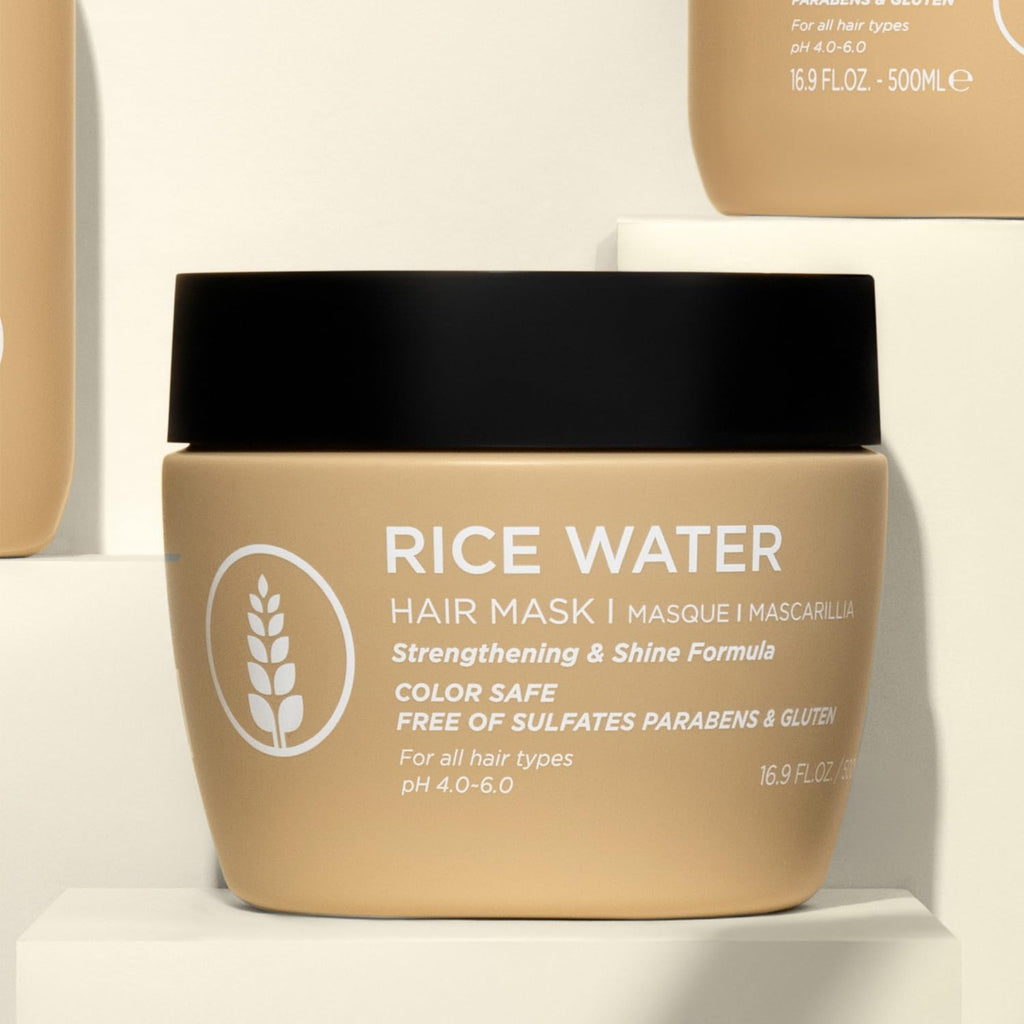 Luseta Rice Water Hair Mask – Strengthening & Nourishing for All Hair Types | 16.9oz
