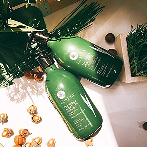 L LUSETA Tea Tree Oil Conditioner - Natural Anti-Dandruff Care for Dry & Damaged Hair, Sulfate Free & Color Safe 33.8oz