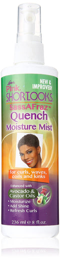 Luster's ShortLooks SassAFraz Quench Moisture Mist – Lightweight Curl Hydration