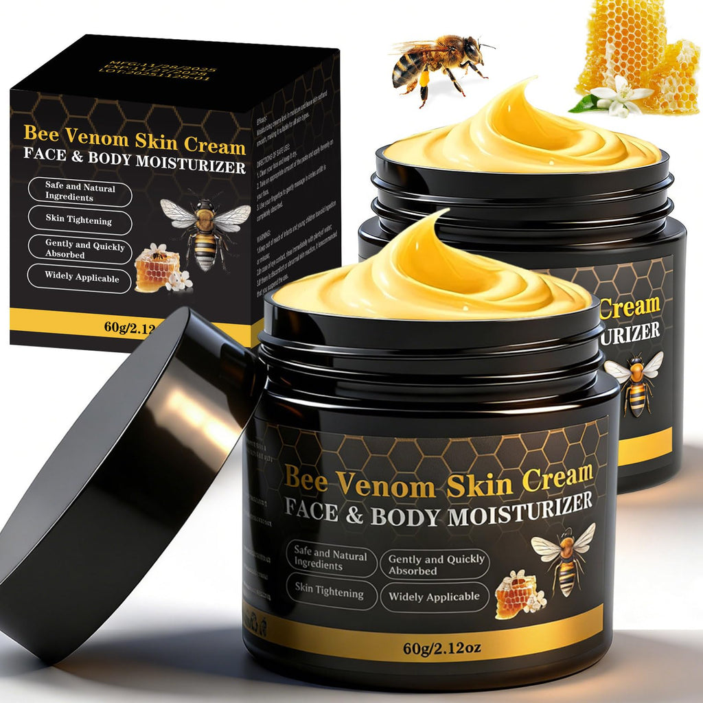 Lustrchron Bee Venom Skin Cream – 2 x 60g Anti‑Aging, Firming & Gentle Care for Face, Neck & Body