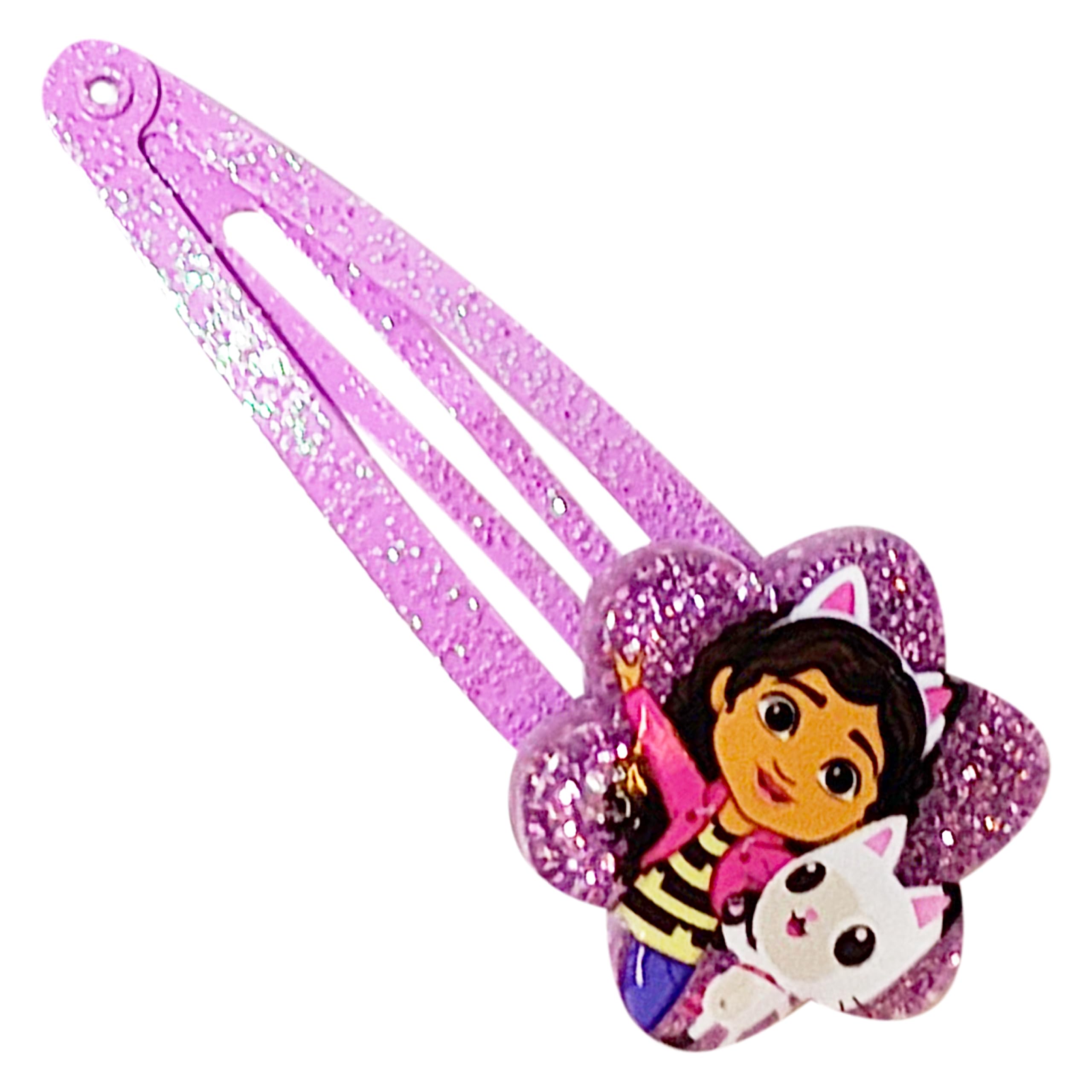 LUV HER Gabby's Dollhouse Kids Hair Clips – 8-Pack Multi-Color Snap Clips