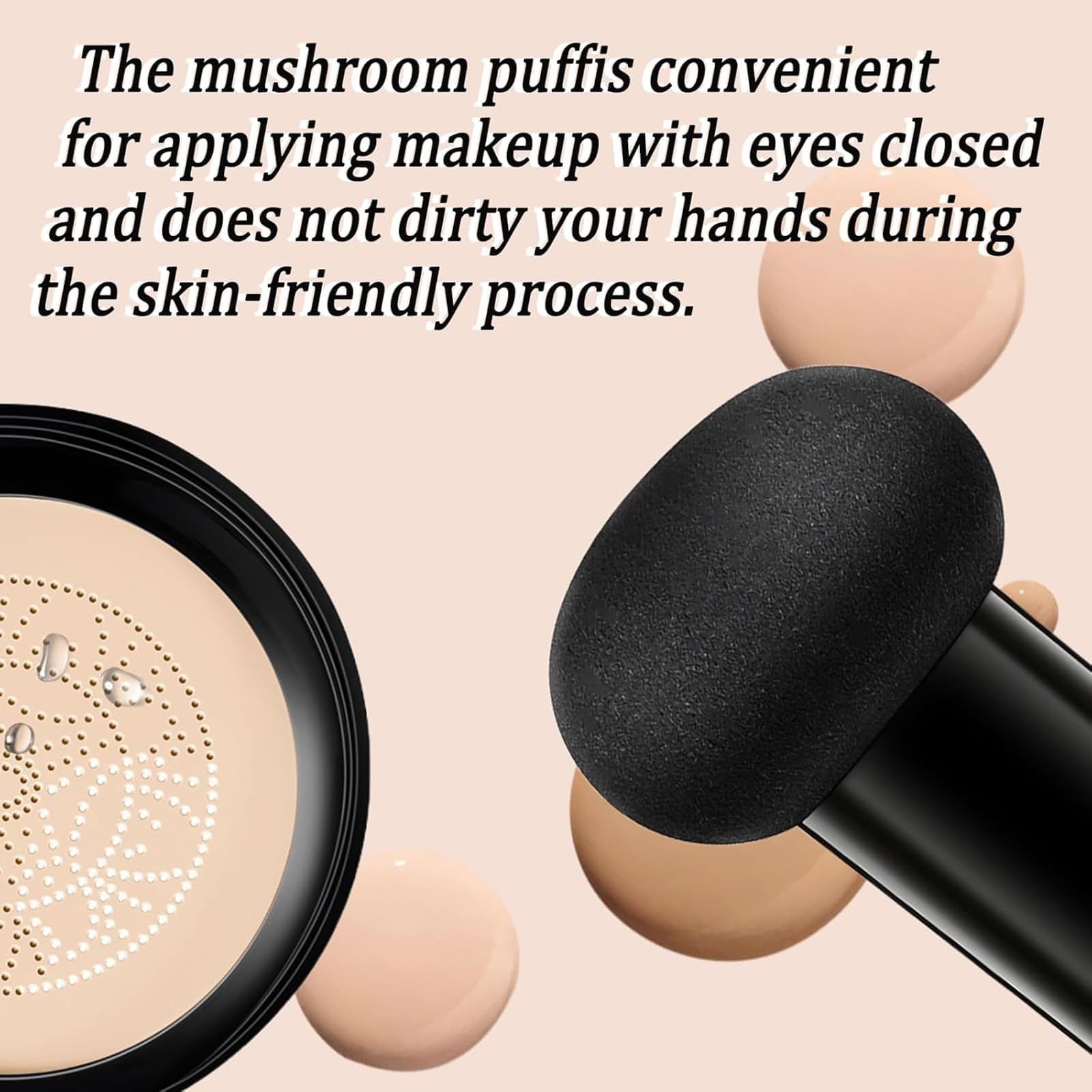 Luvie Glow Foundation for Mature Skin – Warm Cushion CC Cream with Hyaluronic Acid