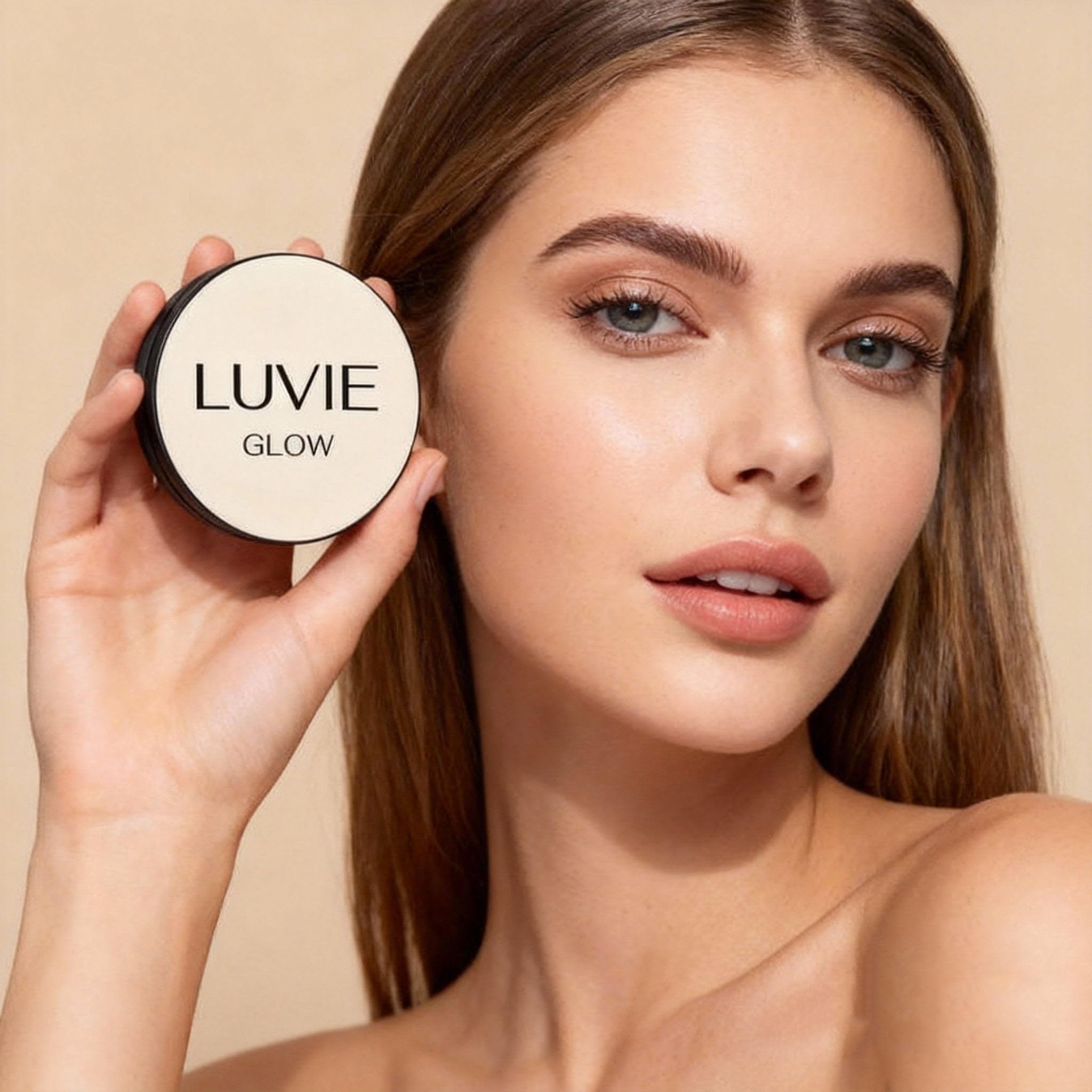 2026 Luvie Glow Foundation Cushion Ivory – Mushroom Head Air Cushion CC Cream