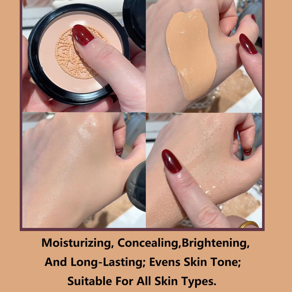 Luvie Glow Foundation Cushion | Mushroom Head Air Cushion CC Cream in Brunet Brown | Long-Lasting Matte Finish