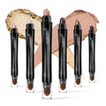 LUXAZA 6PCS Cream Eyeshadow Stick Set A10 Quartz Pink – Metallic & Matte Shimmer Shades