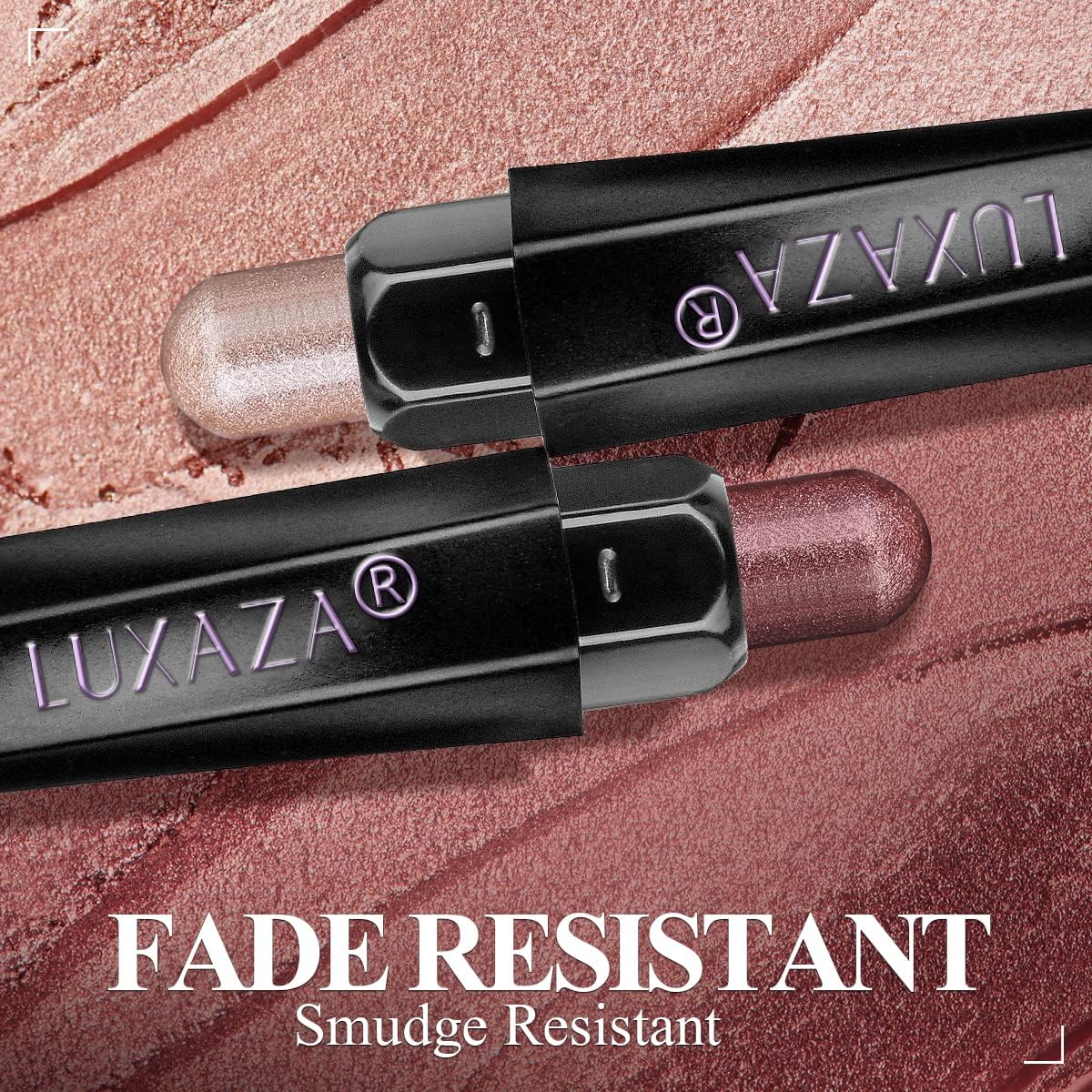 Luxaza 10PCS Eyeshadow Stick Set – Shimmer & Matte Brown Metallic, Waterproof & Smudge-Proof