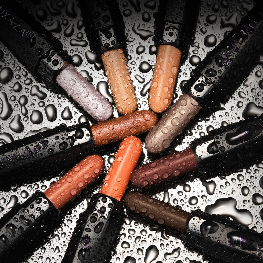 LUXAZA PRO 10PCS Eyeshadow Stick – Shimmer & Matte Brown, Waterproof & Smudge-Proof