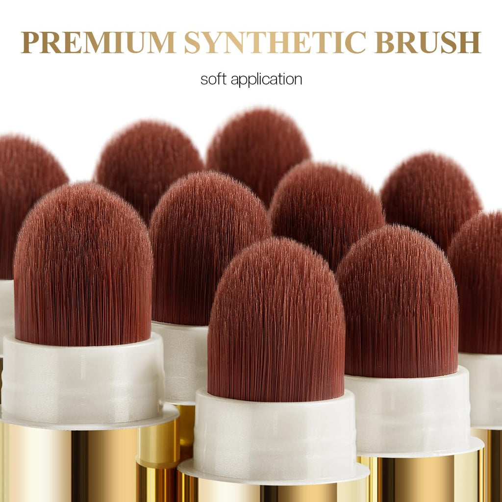 LUXAZA PRO 2PCS Eyeshadow Stick – Peach-Bud Cream Shimmer with Built-in Brush & Sharpener | S3M4
