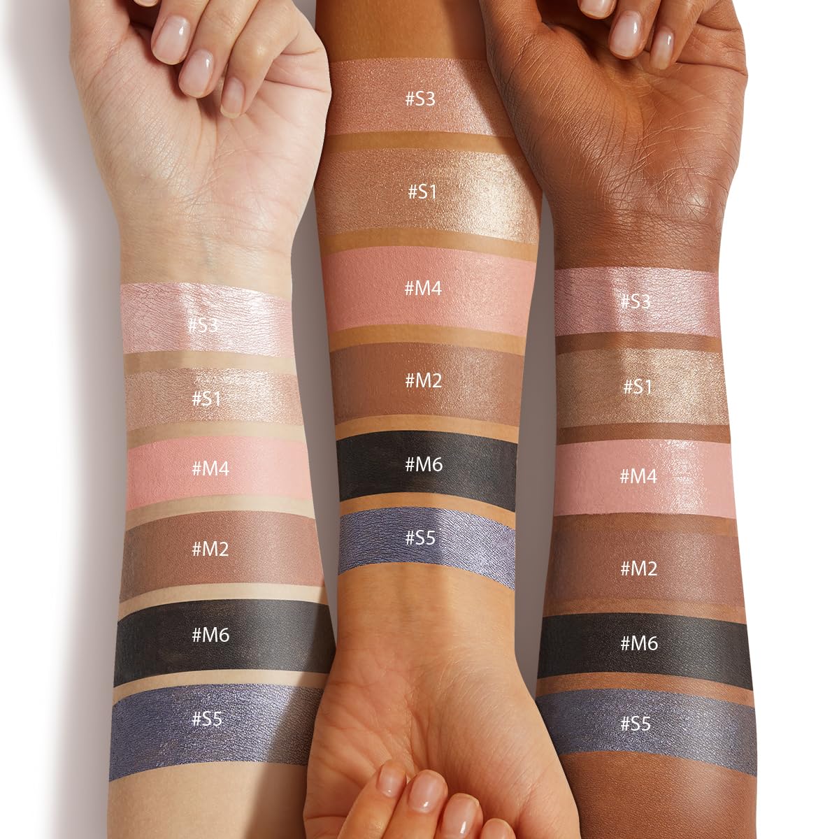 LUXAZA PRO 2PCS Eyeshadow Stick – Peach-Bud Cream Shimmer with Built-in Brush & Sharpener | S3M4