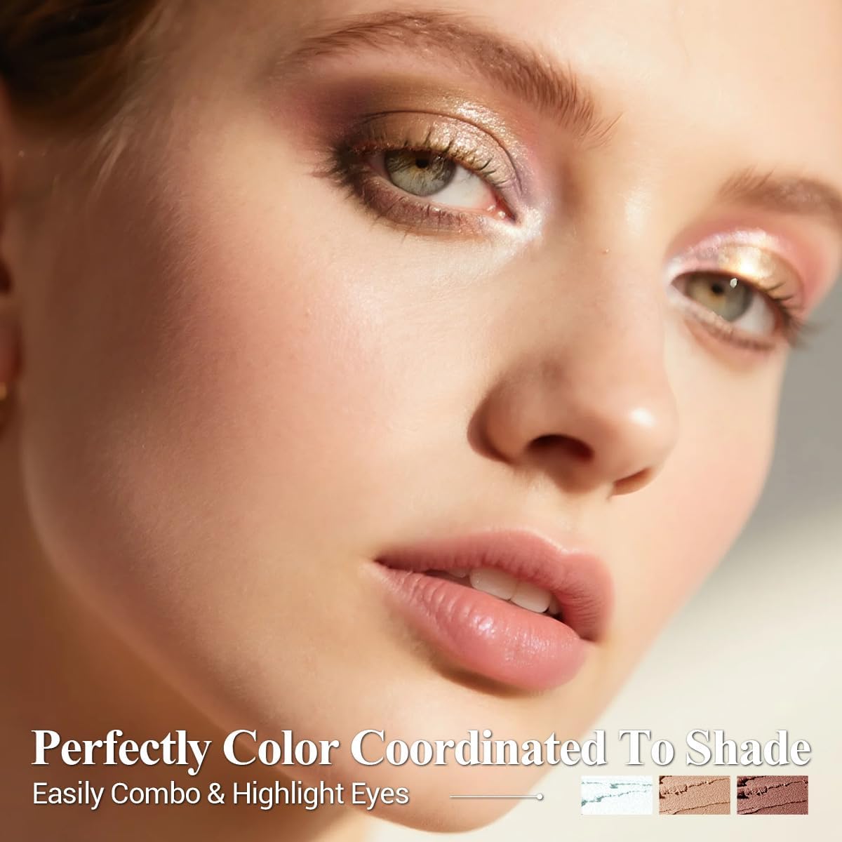 LUXAZA PRO Brown Eyeshadow Stick Set – 6pcs Neutral Shimmer & Matte Cream Palette | Dusk Bloom