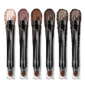 LUXAZA PRO Neutral Eyeshadow Stick 6-Piece Set — Smoky Rose Taupe & Dark Grey