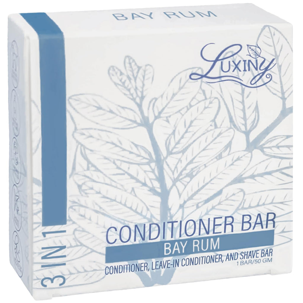 Luxiny Natural Conditioner Bar – Bay Rum, Made in USA, Up to 70 Uses, Vegan & Sulfate Free