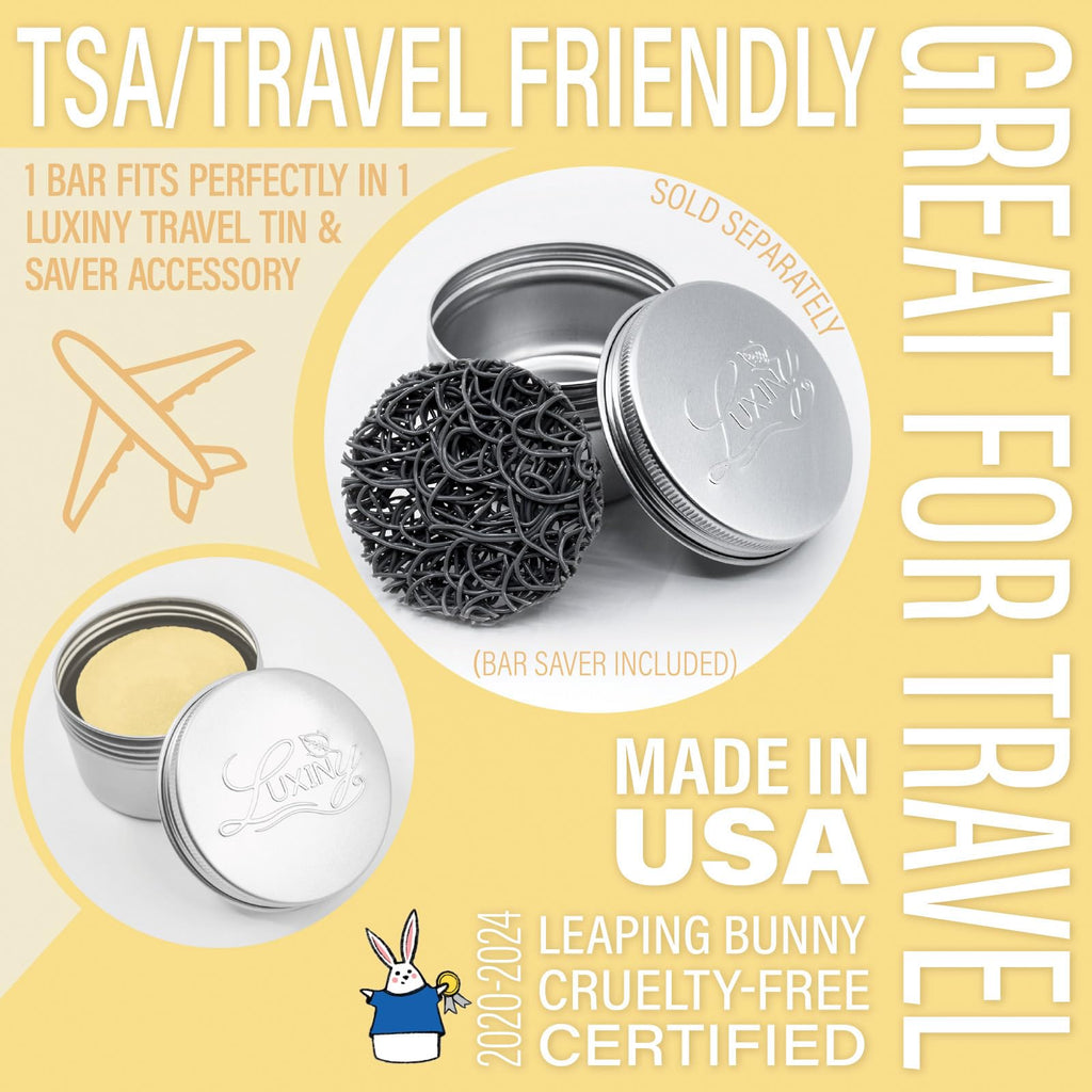 Luxiny Pina Colada Hydrating Conditioner Bar — Sulfate-Free, Travel-Friendly, USA-Made (50g)