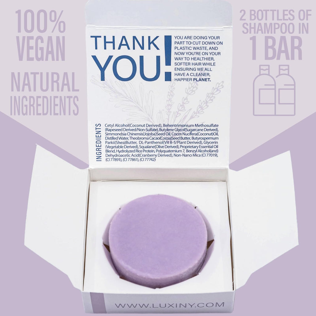 Luxiny Rosemary Lavender Natural Conditioner Bar – Sulfate-Free, Made in USA