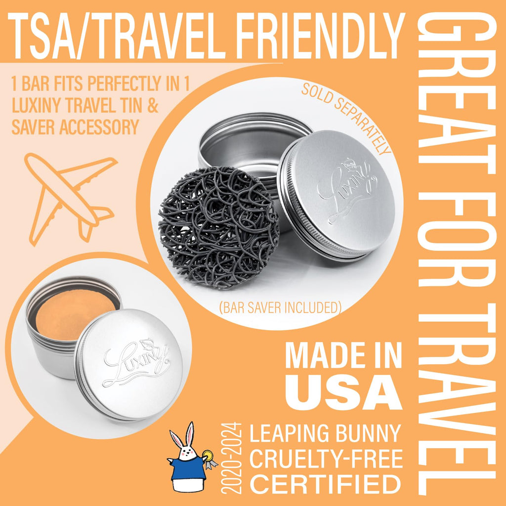 Luxiny Mango Conditioner Bar — Sulfate-Free, Travel-Ready for Normal to Dry Hair (50g, USA) | Up to 70 Uses
