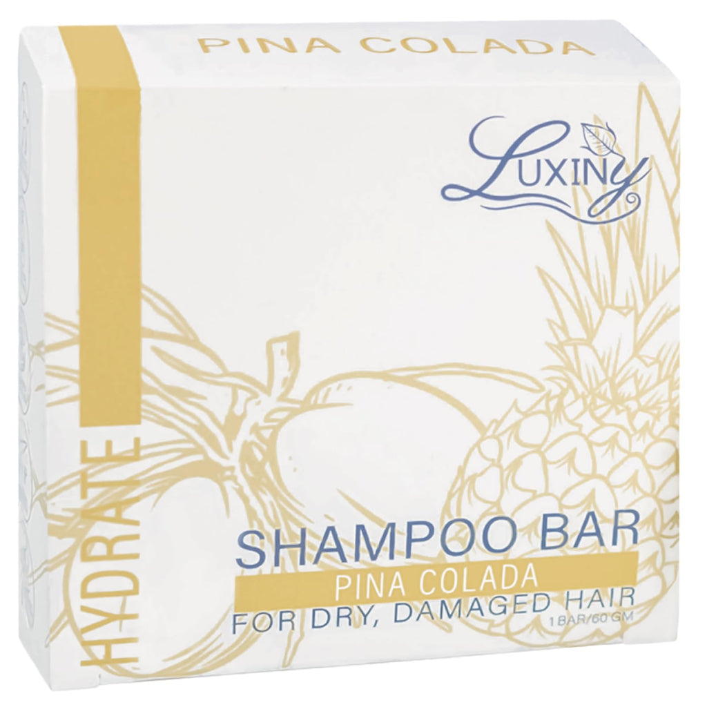 Luxiny Pina Colada Shampoo Bar – Vegan, Sulfate-Free Moisturizing for Dry & Damaged Hair | Made in USA