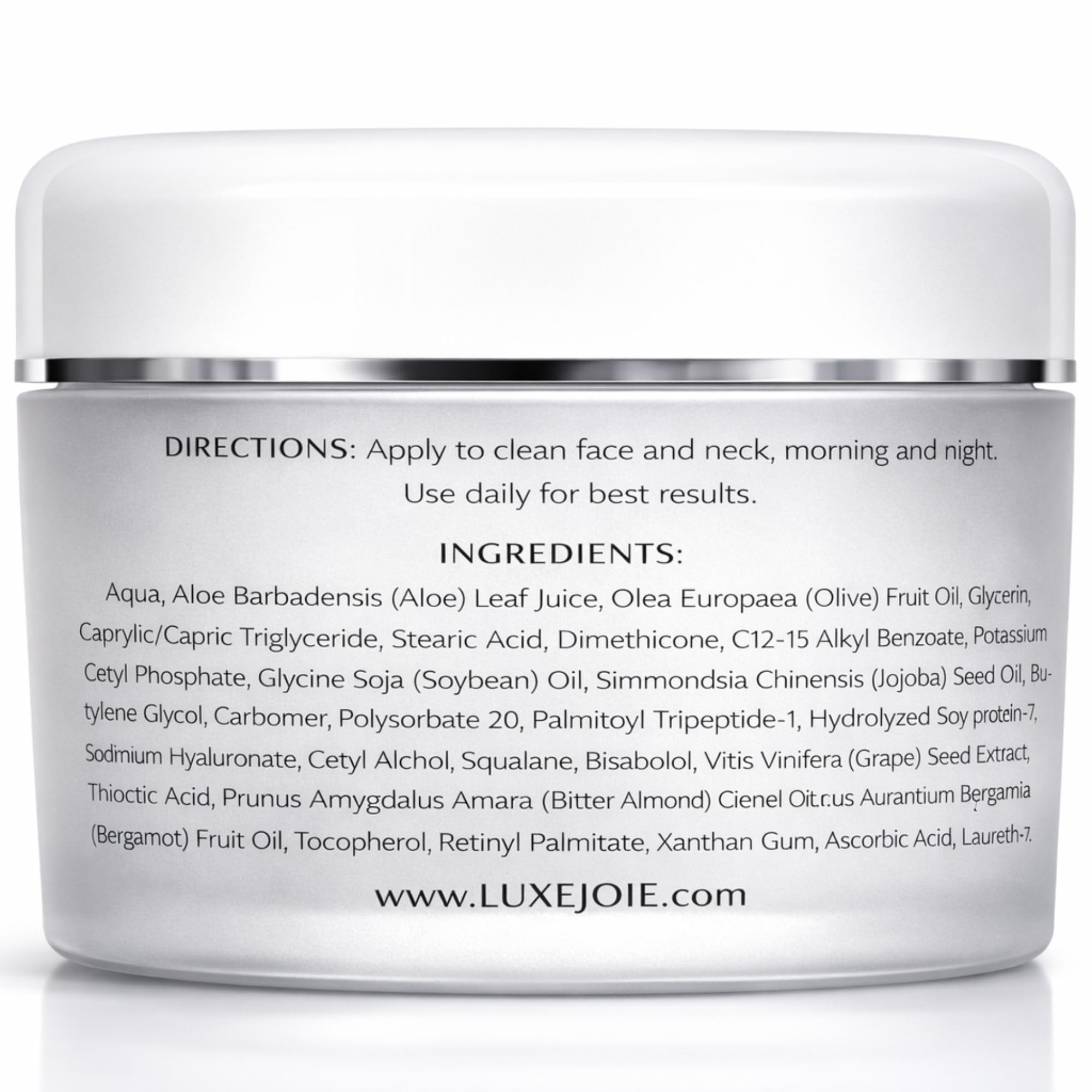 LuxeJoie Ultra Soy Peptide Cream – Non-Sticky Moisturizer for Dry Mature Skin